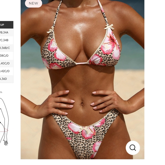 seamolly Other - Exotic Floral Leopard Bikini Set